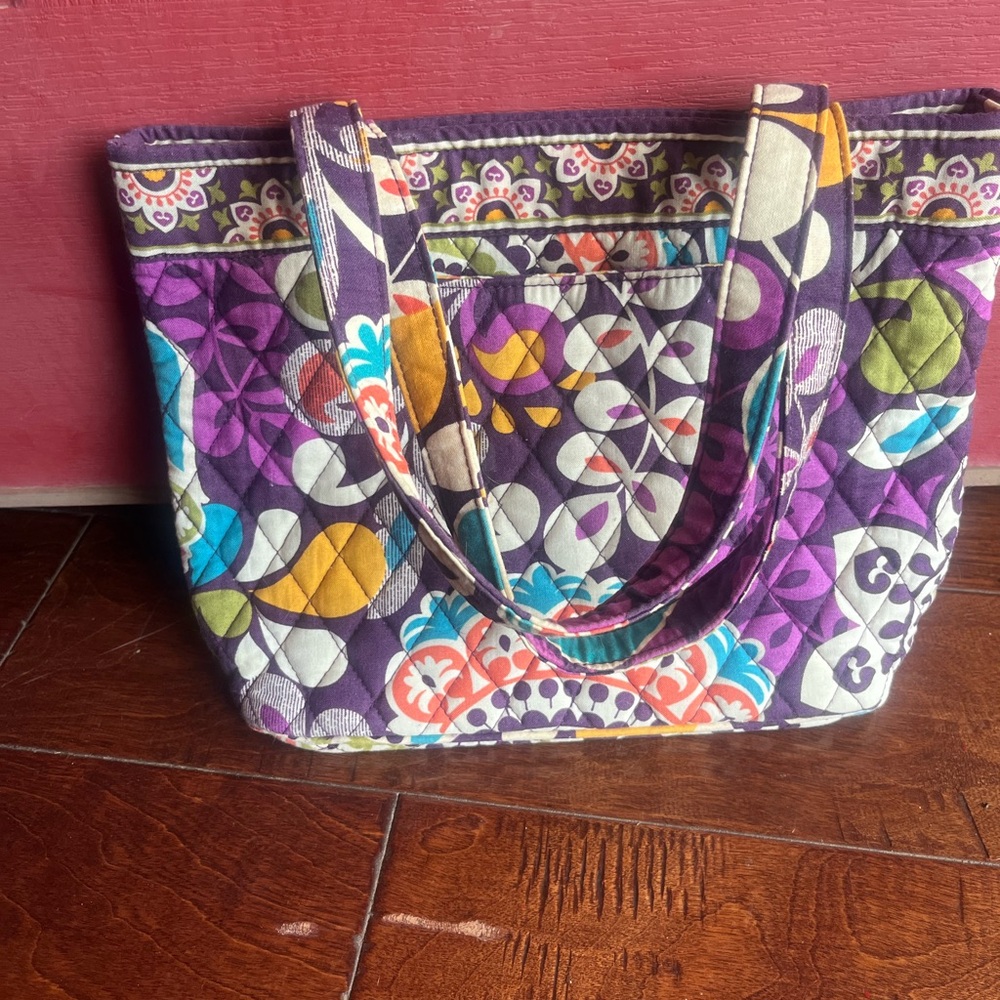 Vera Bradley Purple and Multicolor Tote